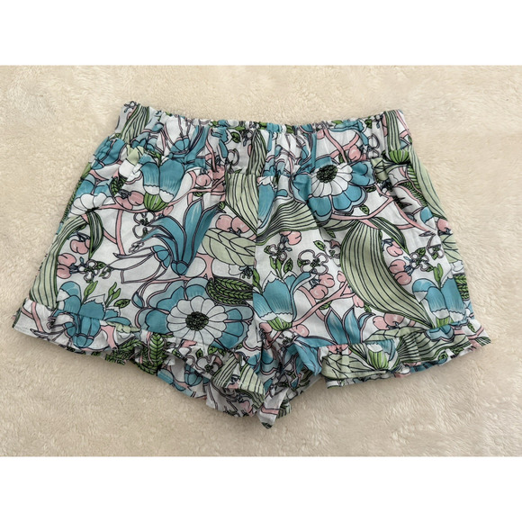 NWT Janie & Jack White Lined Ruffle Top & Floral Ruffle Hem Short Set - Size 2T - Picture 10 of 16